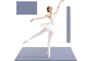 Tristcily Dance Floor Mat Ballet Dance Floor Heavy-Duty 4MM PE Practice Floor for Ballet, Jazz, and Pop Portable and Non-Slip Dance Flooring for Adults and Kids