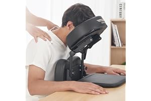 MASTER HEALTH PRODUCT Massage Portable Face Down Massage Kit for Desk and Table Top, Office Sleeping Nap Rest Facial Pillow, face Down Therapy After Eye Surgery (Black)