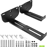 Etour Soundbar Wall Mount Bracket Universal Speaker Mounting [ MAX 38LBS] Depth Adjustable (3.3"-6.5") for Samsung, Vizio, LG