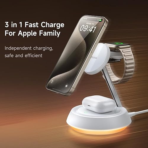 Mcdodo Wireless Charging Stand,3 in Charging Station for Apple Devices  Max Charging Station for iPhone