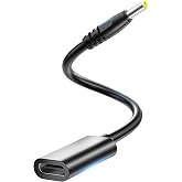 TriverseTech USB-C to Barrel Charger Adapter for PSP 1000/2000/3000 | Extended Barrel Tip Charges with Case On | Compatible USB-A to C &amp; USB-C to C Cables