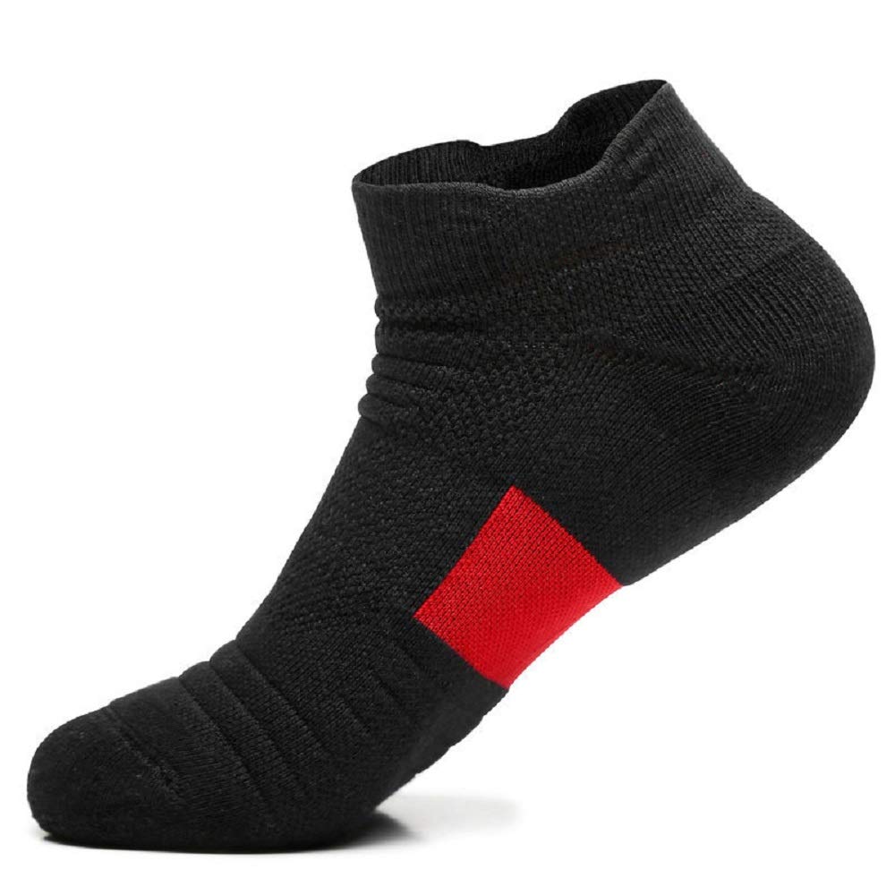 Sookiay 6 Pair Running Socks Cushioned Sole Arch Support Athletic Socks