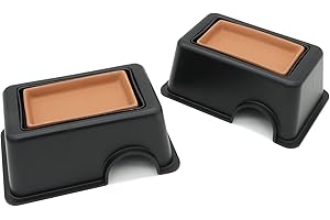 JIHAQUA 2 Pcs Small Reptile Hide Box Humidifier Caves Water Supply Hideout with Sink Basin for Lizards,Gecko, Snake