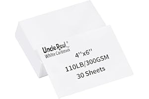 50 Sheets White Blank Cards - 4 X 6 Inches Index Cards Thick Card Stock Paper 110lb/300gsm Heavy Weight Cardstock for Wedding