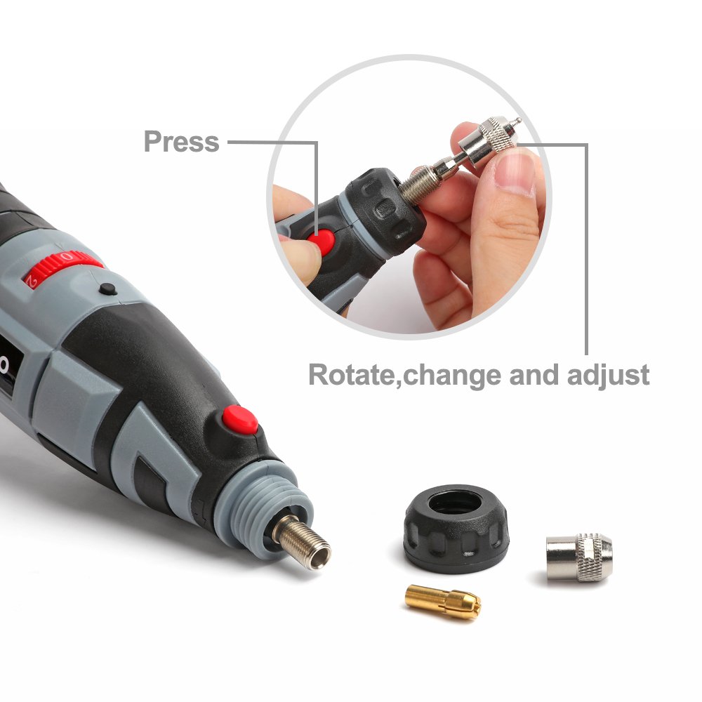 WORKPRO Cordless Rotary Tool Kit Variable Speed 12V LiIon Battery