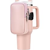 Water Bottle Pouch For Stanley Cup 40oz 30oz, Running Water Bottle Bag for Cards, Keys, Phone, Gym Accessories For Men Women, Travel Tumbler Mug Pouch Compatible With Stanley, Simple Modern