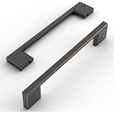 Amerdeco 10 Pack Oil Rubbed Bronze Cabinet Pulls 5" | Kitchen Cabinet Handles Cabinet Hardware Kitchen Handles for Cabinets Cupboard Handles Drawer Pulls ZH0060