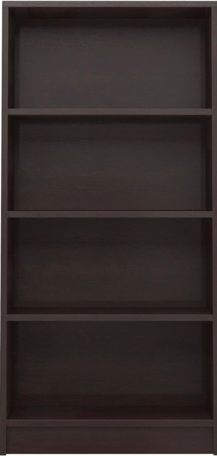 Valtos Enzo Engineered Wood Open Book Shelf (Matte Finish, Wenge)