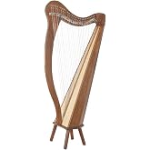 Roosebeck 29-String Mintrel Harp w/Chelby Levers &amp; Pedestal- 5 Panel