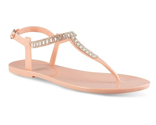 twisted t strap sandals