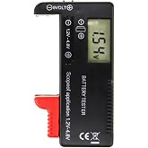 Digital Battery Tester,Universal Battery Checker for AA AAA C D 9V 3.7V 1.5V Button Cell - Portable Accurately Check Battery Charge Level Household Batteries