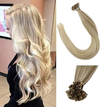 Amazon Com Laavoo 16inch Pre Bonded Italian Keratin Nail Tips U