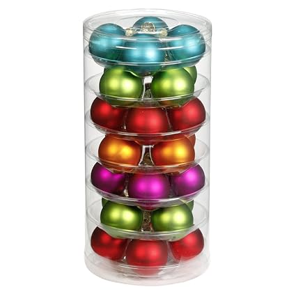Amazoncom Inge Glas 1558d002 Boules De Noël 45 Mm Boîte De
