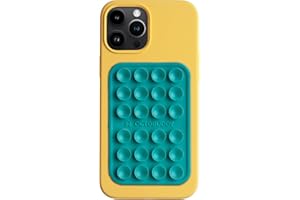 OCTOBUDDY Classic - Silicone Suction Phone Case Adhesive Mount - Hands-Free, Strong Grip Holder for Selfies & Videos - iPhone