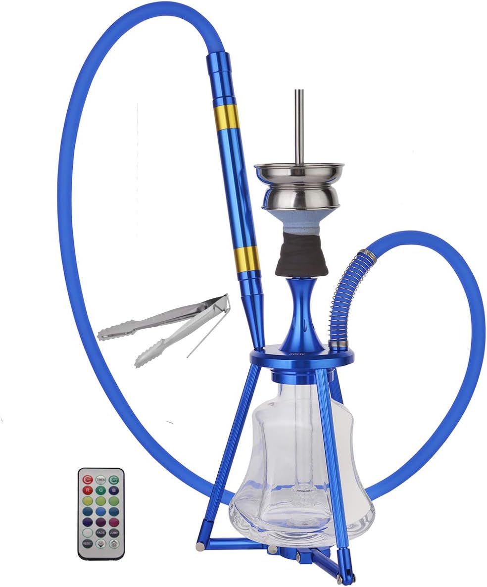Admy® Hookah Set with Everything, 2 Hose Hooka with Clay