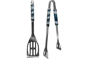 NFL Siskiyou Sports Fan Shop Philadelphia Eagles 2 pc Steel BBQ Tool Set One Size Team Color
