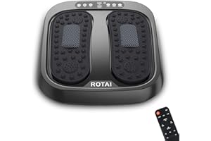ROTAI Foot Massager Machine with Remote, Multi Relaxations and Pain Relief - Shiatsu Vibration Feet Massager Increases Circulations, Relieve Stiffness Tired Muscles and Plantar Fasciitis (Black)