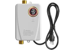 Lianfengymx 3000W Mini Tankless Electric Water Heater 110V, Under Sink Instant Hot Water for Kitchen Hand Wash, Garage & Work