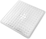 KEPLIN Premium Non-Slip Bath Mat 164 Suction Cups 54x54cm White