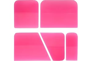 Gomake PPF Squeegee Kit - 5 in 1 Anti-Scratch Soft TPU Squeegee for Vinyl, Small Tint, Paint Protection Film, Vinyl Wrap/Window Tint Tools, Mirror/Window/Household Cleaning