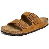 Soft Footbed Arizona Women's Suede Leather Mink by Birkenstock