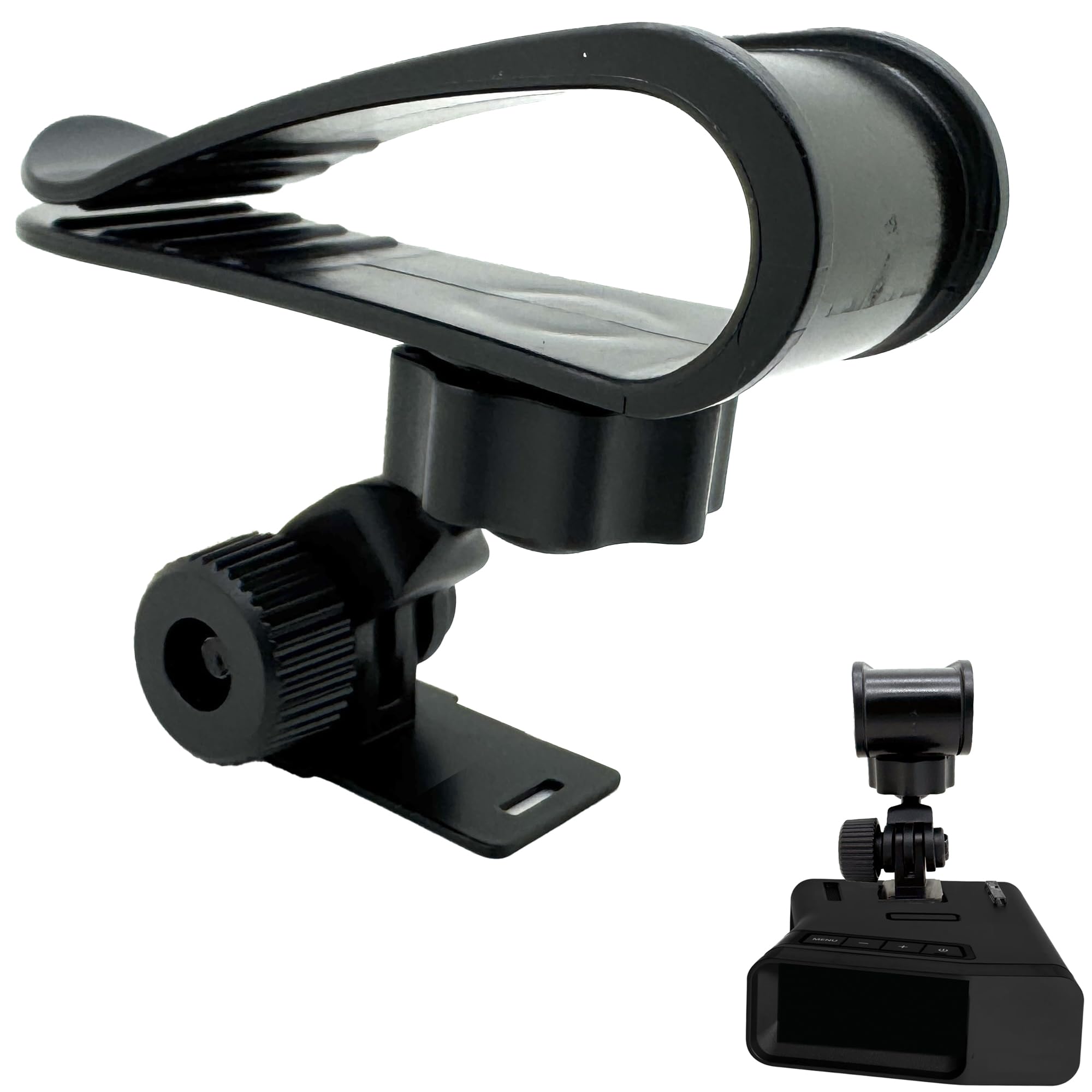 ChargerCity Easy Install Sun Visor Mount Holder Compatible with Uniden Radar R1 R3 R7 R8 DFR2 DFR3 DFR4 DFR5 DFR6 DFR7 DFR8 DFR9 Radar Detectors (for Uniden Radar only)
