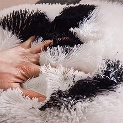 Holawakaka Standard Faux Fur Bed Rest Pillow with