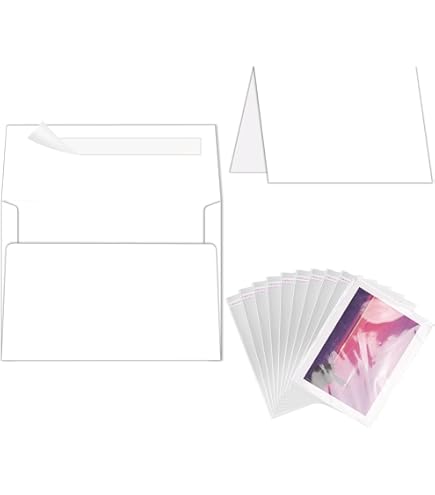 Amazon.com : Pack of 100 Greeting Card Jackets Clear for Envelope Package  Protection & A2 Card : Office Products
