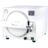 New Upgrade 18L Autoclave Sterilizers Lab Autoclave Machine, 1100W Sterilizer Autoclave for Tools, 110V High Temperature Steam Sterilizer with LED Digital Display &amp; Overheat Protection Etc. (White)