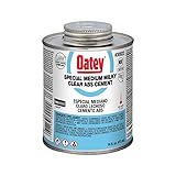 Oatey 30922 ABS Special Clear Cement, 16 oz, Milky