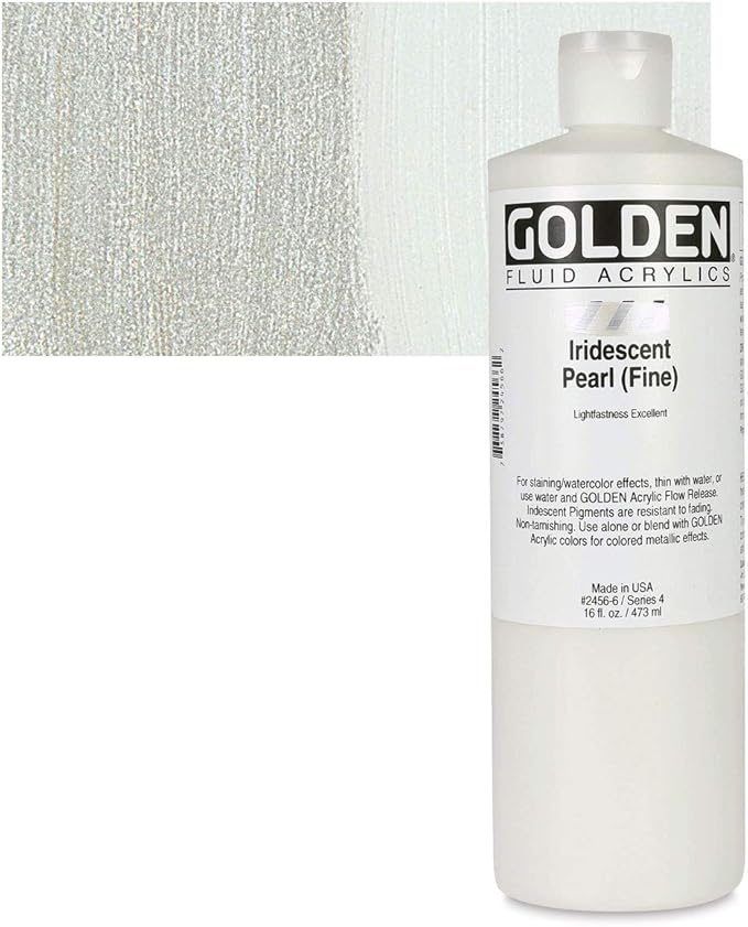 Golden Fluid Iridescent Acrylics Iridescent Pearl Fine