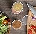 Plastic Condiment Cups with Attached Leak Resistant Lid, BPA Free, [50 Pack ] Clear Portion Container for Condiments, Samples, Dressings, & More! (1 oz)