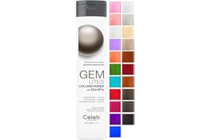 Celeb Luxury Gem Lites Brown Tahitian Pearl Colorditioner, Color Depositing Conditioner with Bondfix Bond Rebuilder, Semi Permanent Hair Colour Glaze, Removes Unwanted Warmth in Brunettes