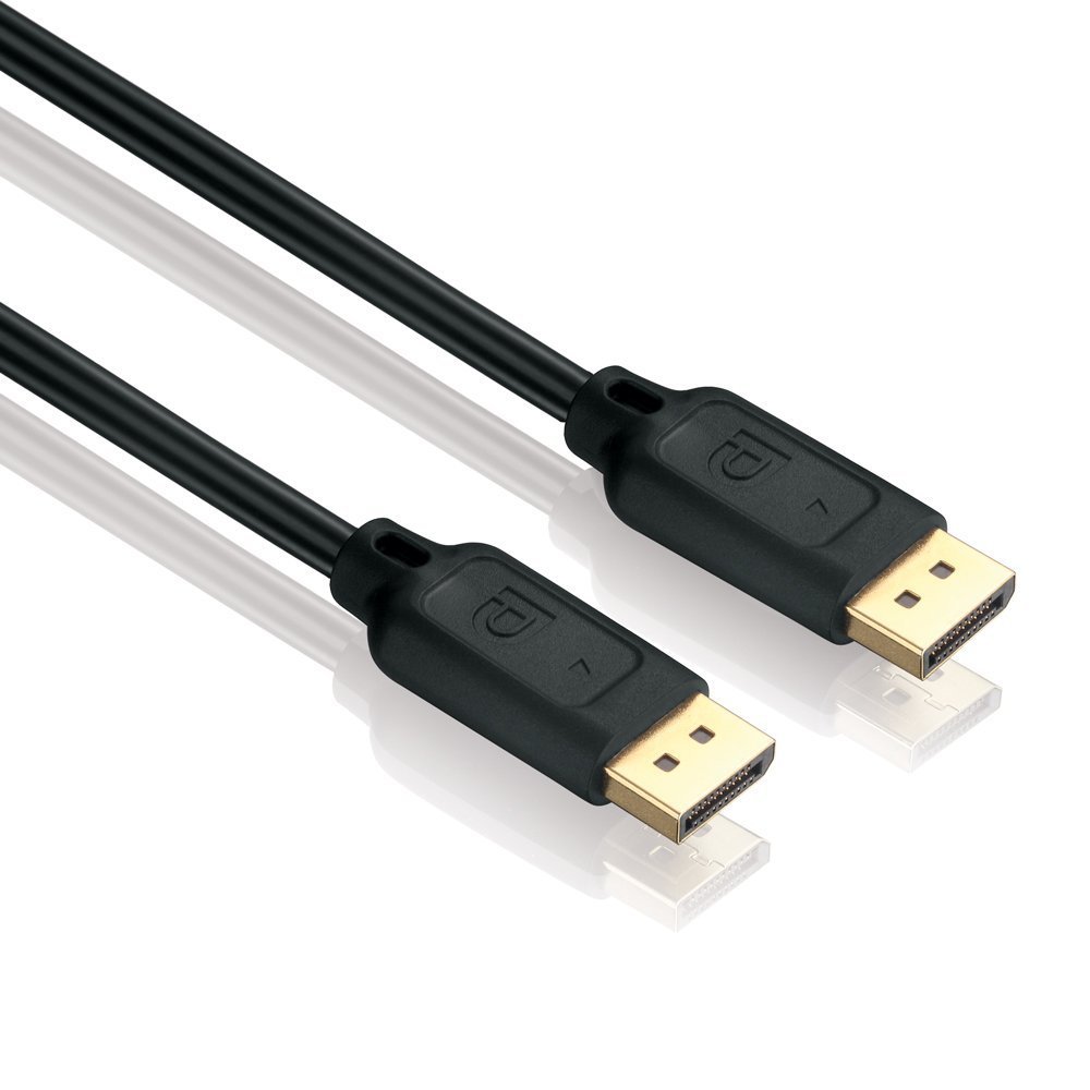 HDSupply DC010-020 DisplayPort Connection Cable DisplayPort Male to DisplayPort Male Gold-Plated Contacts 2.00 m Black โ image 1