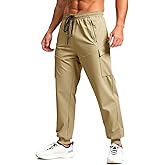 Yousify Mens Sweatpants Athletic Jogger Pants Drawstring Elastic Waist Workout Sports Track Pants with Zipper Pockets