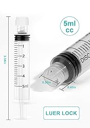 5mL Luer Lock Syringes without Needle