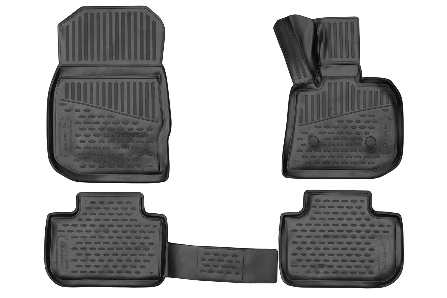 3D Floor mats designed for BMW X3, 2017 - 2022, 4 pcs. (RHD)