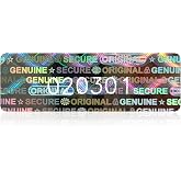 210pcs Tamper Proof Hologram Stickers Security Seal Genuine Warranty Void Label Tamper evident Seal Unique Serial Number (1.2x0.4inch)