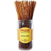 Wild Berry Wizard 11-Inch Incense Sticks, Hand Dipped, 100 Count | Yuzu, Silver Birch, Atlas Cedar &amp; White Musk Scent, Premium Incense Sticks, Home Fragrance Aromatherapy, USA made, 100 Count