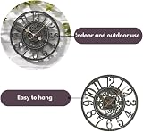 Garden Mile Vintage Open Face Green Wall Clock 30cm Outdoor Waterproof Clock view 6