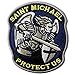 Rocking Planet Saint Michael Protect Us Embroidered Modern Military ACU Tactical Emblem Army Morale Hook & Loop Patch