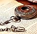 New Brand Mall Steampunk Vintage Roman Letters Design Case Mechanical Pocket Watch with Chains for Xmas Gifts (brzone-2)
