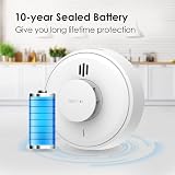 WISUALARM Heat Alarm 10-Year Battery Kitchen Detector BS 5446 Mute Remote view 6