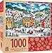 MasterPieces 1000 Piece Holiday Jigsaw Puzzle - Christmas Eve Fly By - 19.25