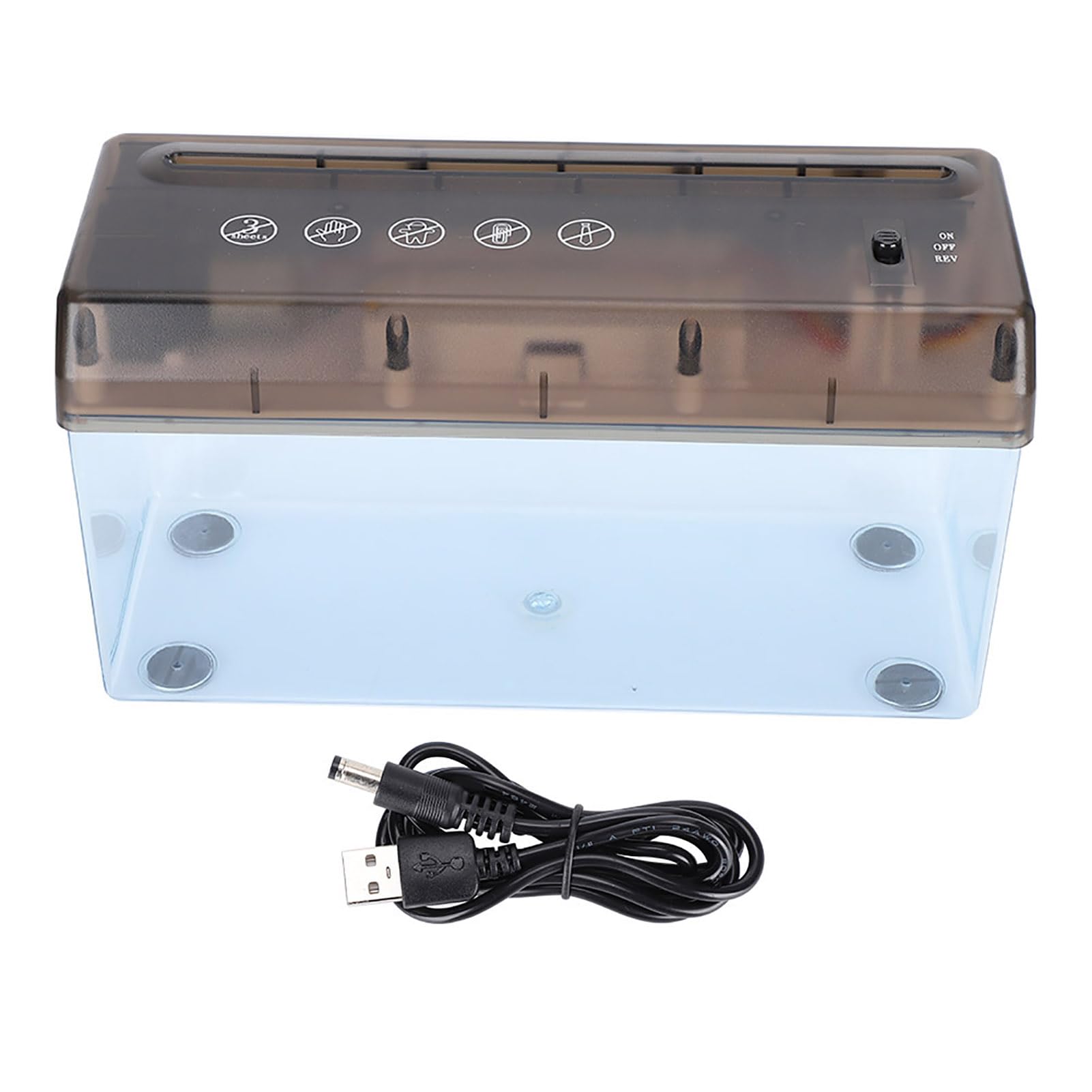 TOPINCN Mini Paper Shredder Pad USB Desktop Electric Silicone Pad Office Non Slip Small A4 Shred A4 Paper Home Shredder Electrical Shred Width Shredders