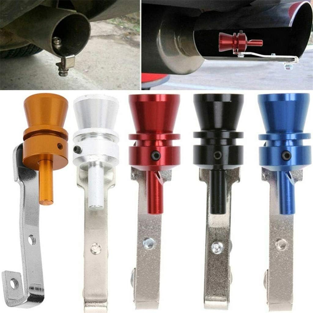 ALOVEMO🚗Exhaust Pipe Oversized Roar Maker Car Auto Exhaust Pipe Loud Whistle Sound Maker (Red, Small)