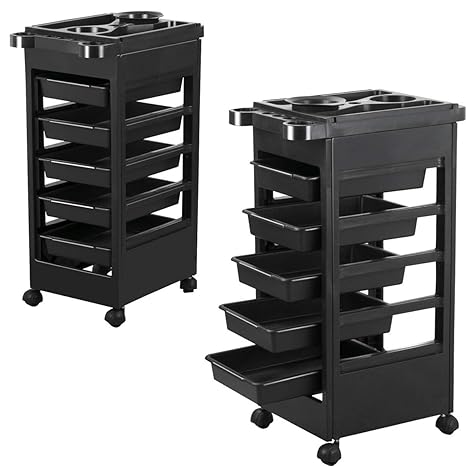 Amazon Com Cirocco 32 Plastic Hairdressing Salon Trolley Rolling