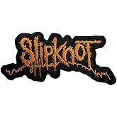 Slipknot - Iron on Patch, Black/Orange, One Size