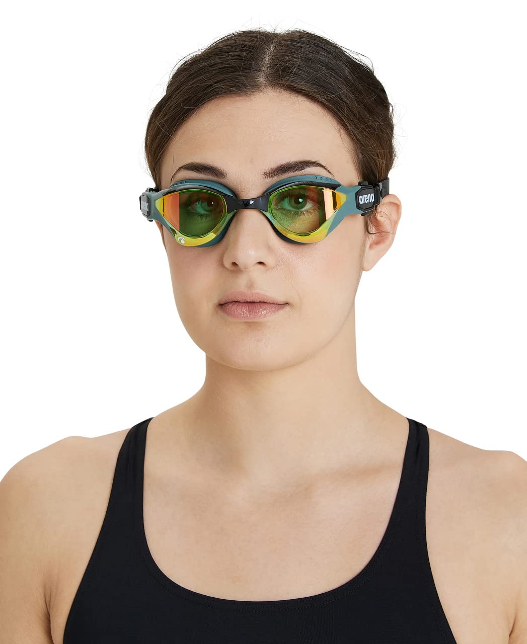 ARENA Unisex Adult Cobra Tri Swimming Goggles for Triathlon and Fitness Swipe Anti-Fog Wide Vision Mirror Lens