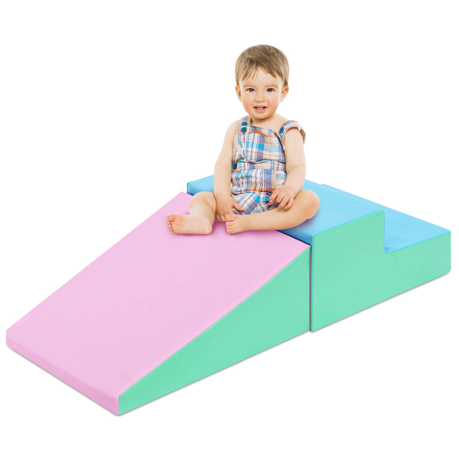 Buy Costzon Climb and Crawl Foam Play Set, Soft Foam Toddler Stairs and